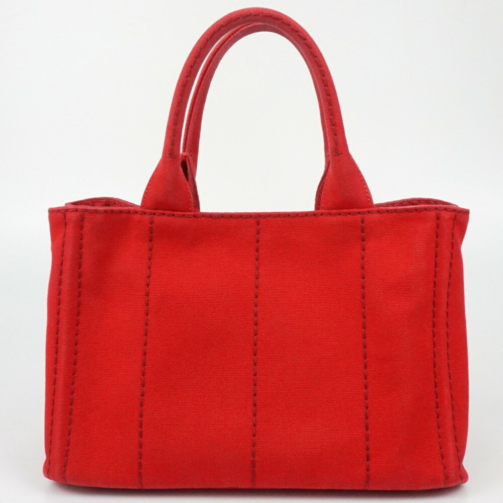 Prada Red Bag tote crossbody Shoulder handbag Canapa Bag Canvas - Picture 2 of 9